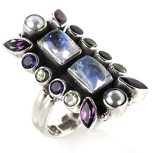 Beautiful models are used to advertise enhancing products, like this expensive ring.